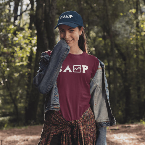 This soft and comfortable tee is the ultimate must-have for anyone who loves the great outdoors. Made from high-quality materials, this t-shirt is built to withstand even the toughest of camping trips.